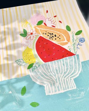 「盛夏水果花籃」版畫創作體驗（已額滿）